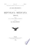 Anuario Estadístico de la República Mexicana 1902
