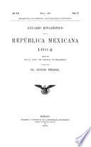 Anuario Estadístico de la República Mexicana 1904