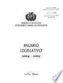 Anuario legislativo de ...