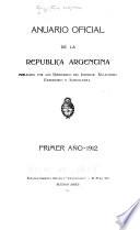 Anuario oficial de la República Argentina ...
