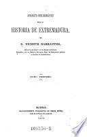 Aparato bibliografico para la historia de Extremadura