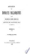 Aplech de rondayes mallorquines: Ab llegencia del ordinari
