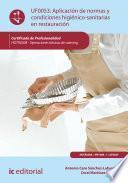 Aplicación de normas y condiciones higiénico-sanitarias en restauración. HOTR0308