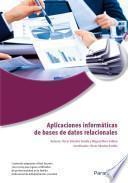 Aplicaciones informáticas de bases de datos relacionales. Microsoft Access 2007