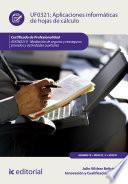 Aplicaciones informáticas de hojas de cálculo. ADGN0210