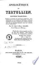 Apologétique de Tertullien