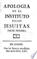 Apologia del Instituto de los Jesuitas