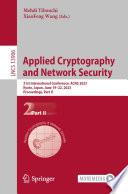 Applied Cryptography and Network Security