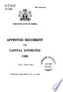 Approved Recurrent and Capital Estimates