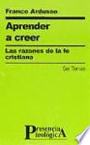 Aprender a creer