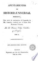 Apuntamientos de historia universal moderna, 2