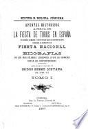 Apuntes historicos acerca de la fiesta de toros en Espana (etc.)