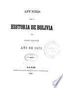 Apuntes para la historia de Bolivia