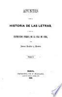 Apuntes para la historia de las letras y de la instruccion publica de la isla de Cuba