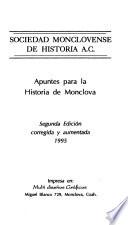 Apuntes para la historia de Monclova
