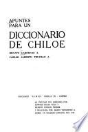 Apuntes para un diccionario de Chiloé