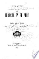 Apuntes sobre el estudio del derecho en el Perú