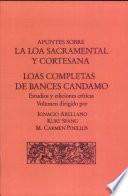 Apuntes sobre la loa sacramental y cortesiana