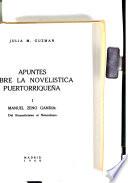 Apuntes sobre la novelística puertorriqueña