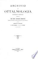 Archivio di ottalmologia