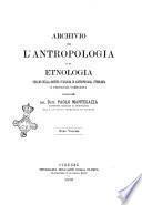 Archivio per l'antropologia e la etnologia