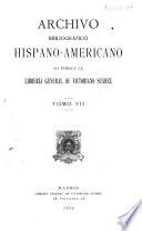 Archivo bibliográfico hispano-americano