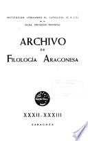 Archivo de filología aragonesa