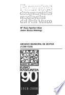 Archivo Municipal de Zestoa, 1338-1520