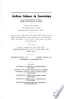 Archivos cubanos de cancerologia
