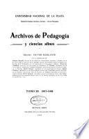 Archivos de pedagogía y ciencias afines