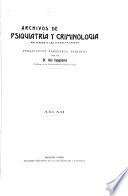 Archivos de psiquiatría y criminología