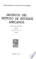 Archivos del Instituto de Estudios Africanos