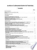 Archivos latinoamericanos de nutrición