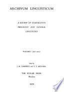 Archivum Linguisticum