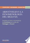 Aristóteles y la fenomenología del siglo XX