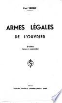 Armes légales de l'ouvrier