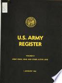 Army Register