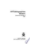 Artbibliographies Modern