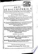Arte de Ballesteria y Monteria
