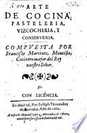 Arte de Cozina, Pasteleria, Vizcocheria, y Conserveria. MS. note by R. Ford