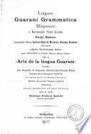 Arte de la lengua Guarani
