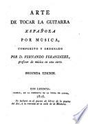 Arte de tocar la Guitarra espanola por musica. (Gitarre.)