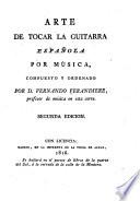 Arte de tocar la guitarra espanõla por musica