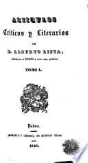 Articulos criticos y literarios de D. Alberto Lista