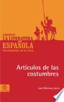 Artículos de las costumbres