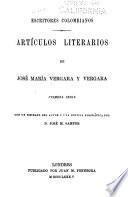 Artículos literarios de José María Vergara y Vergara