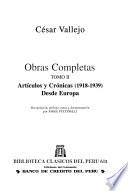 Artículos y crónicas (1918-1939) desde Europa