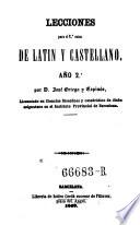 Asignatura de latin y Castellano
