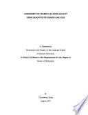 Assessment of Trabecular Bone Quality Using Quantitative Image Analysis