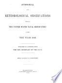 Astronomical, Magnetic and Meteorological Observations Made During the Year ... at the United States Naval Observatory